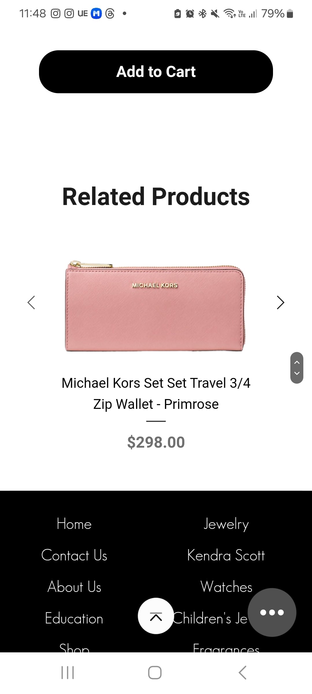 Michael Kors Jet Set Travel Large 3/4 Zip Purse BRAND NEW!! (Imported from Dubai!)