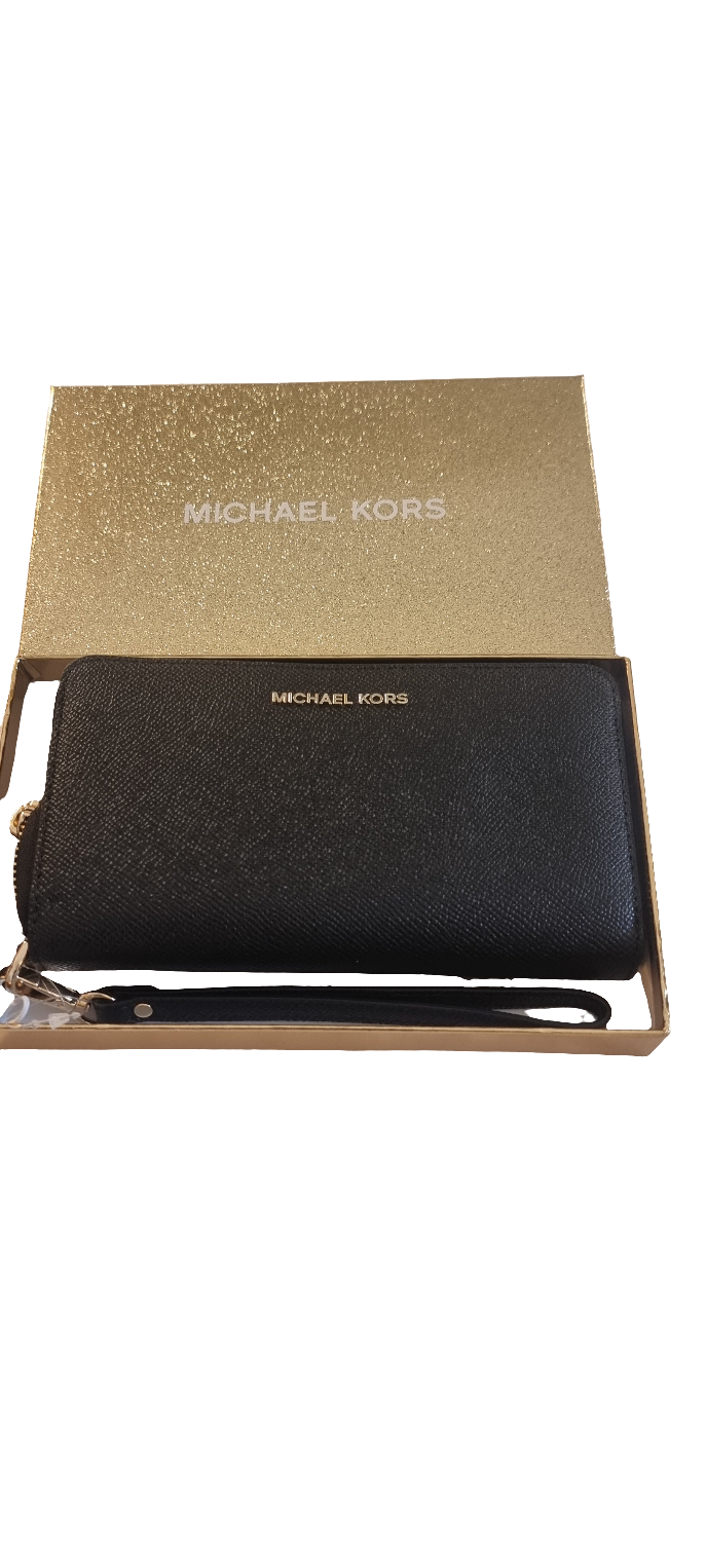 Michael Kors Jet Set Continental Wristlet Gold Label